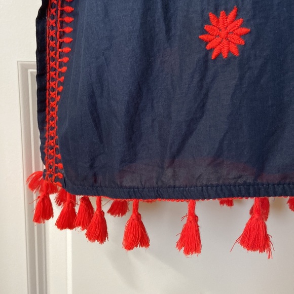 J. Crew | Embroidered Indian Cotton Beach Tunic - Picture 3 of 8